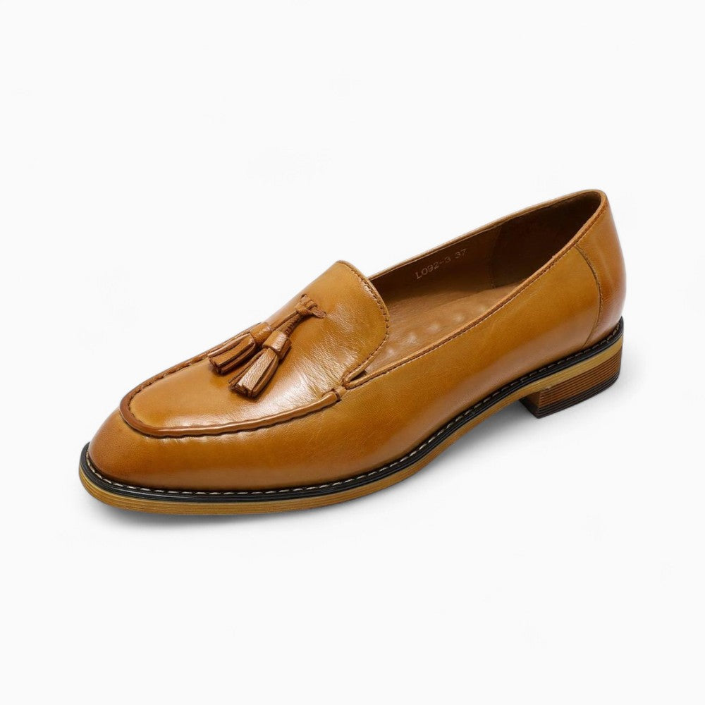 Mocassins Souples Et Élégants En Cuir Véritable Pour Femme