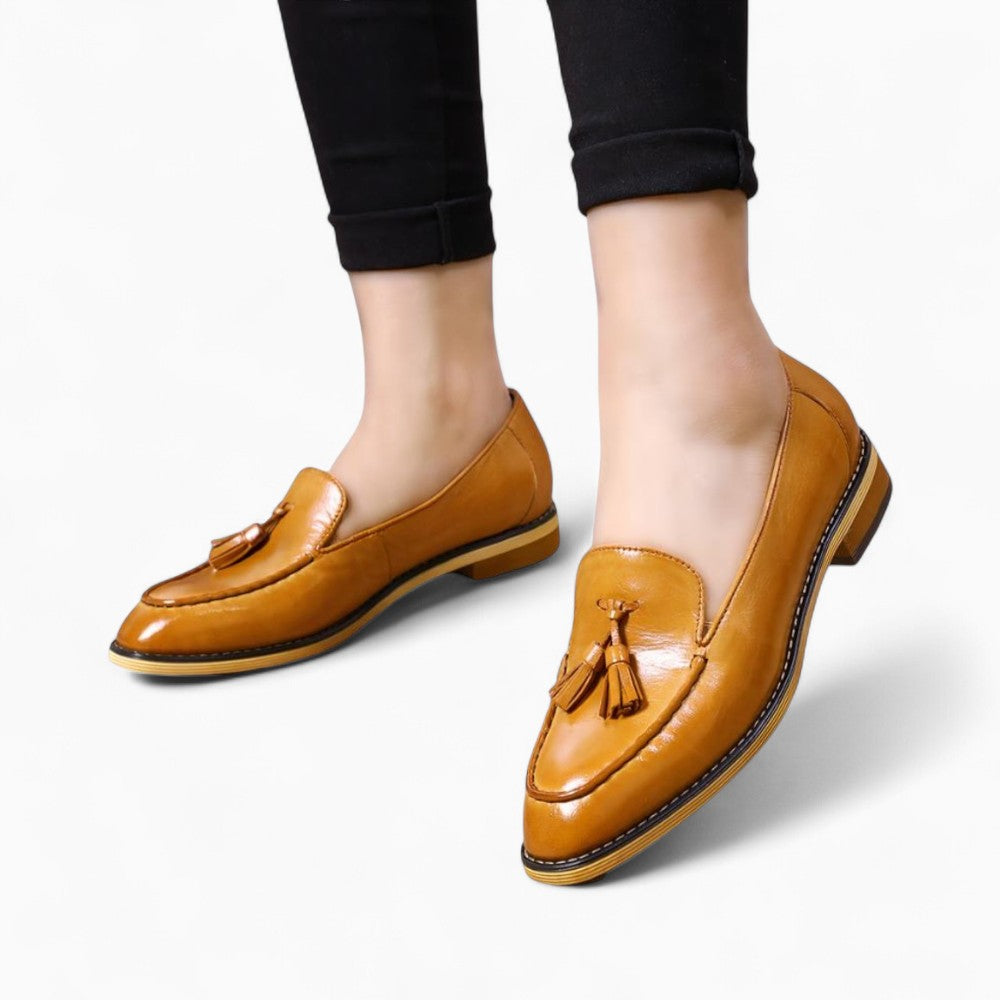 Mocassins Souples Et Élégants En Cuir Véritable Pour Femme