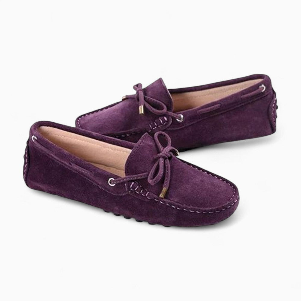Mocassins Souples En Daim Pour Femmes