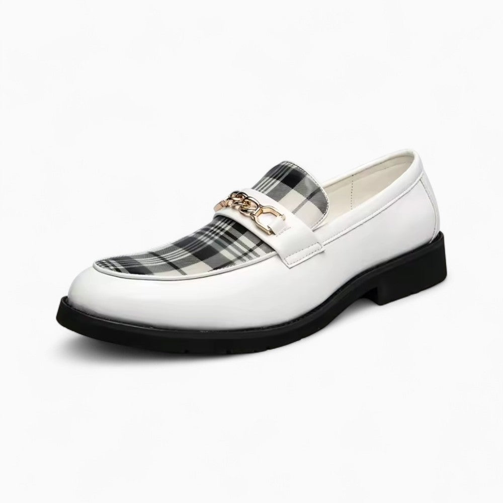 Mocassins Souples Effet Cuir Tendances Avec Boucle Dorée Pour Homme