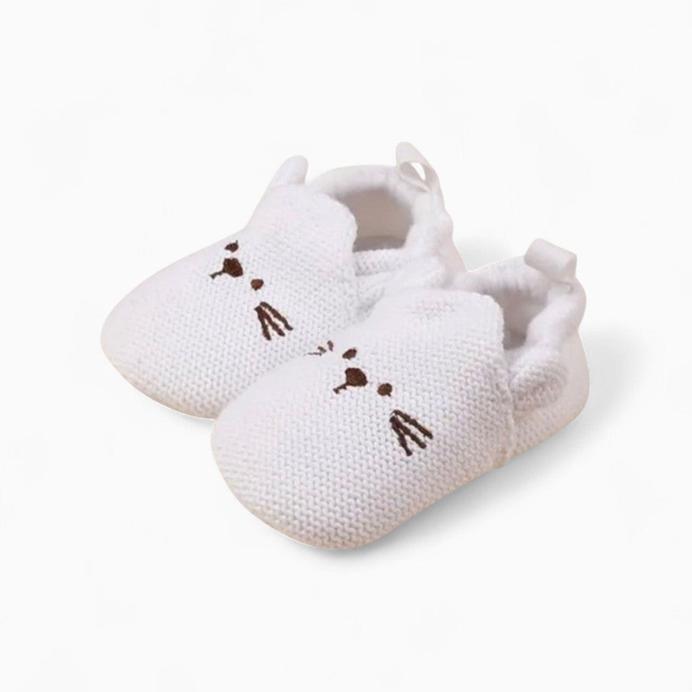 Mocassins Souples Avec Motif Chaton Pour Bébé Fille