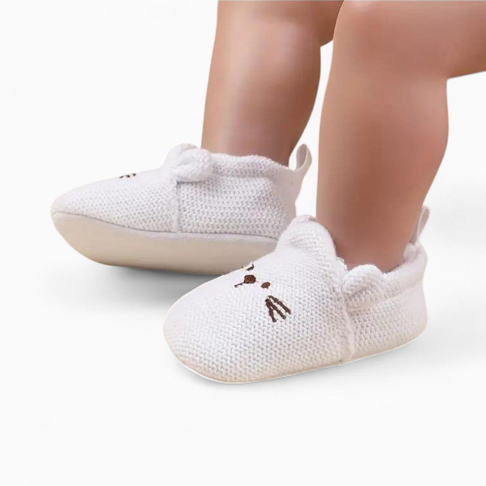 Mocassins Souples Avec Motif Chaton Pour Bébé Fille