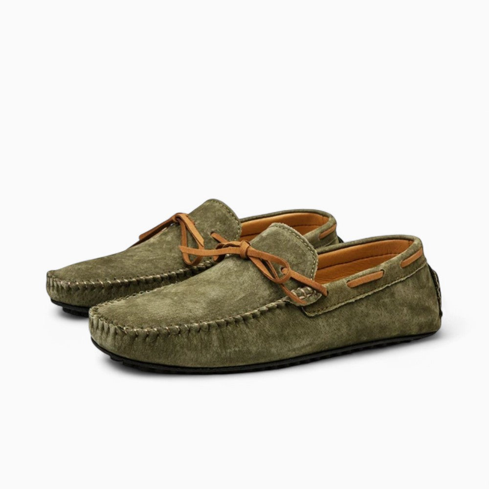 Mocassins Souples Antidérapants En Daim Pour Homme