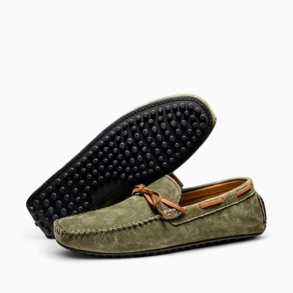 Mocassins Souples Antidérapants En Daim Pour Homme