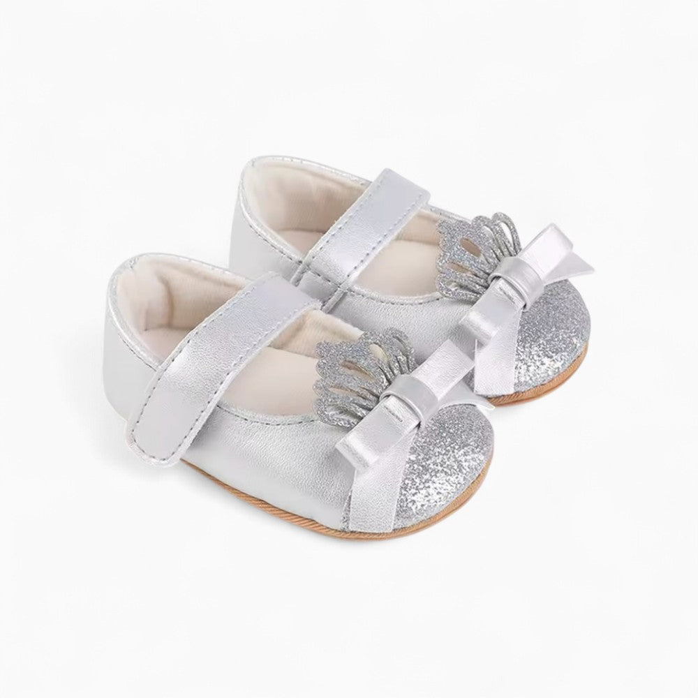 Mocassins Souples À Paillettes À Enfiler Pour Bébé Fille