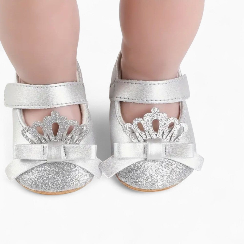 Mocassins Souples À Paillettes À Enfiler Pour Bébé Fille