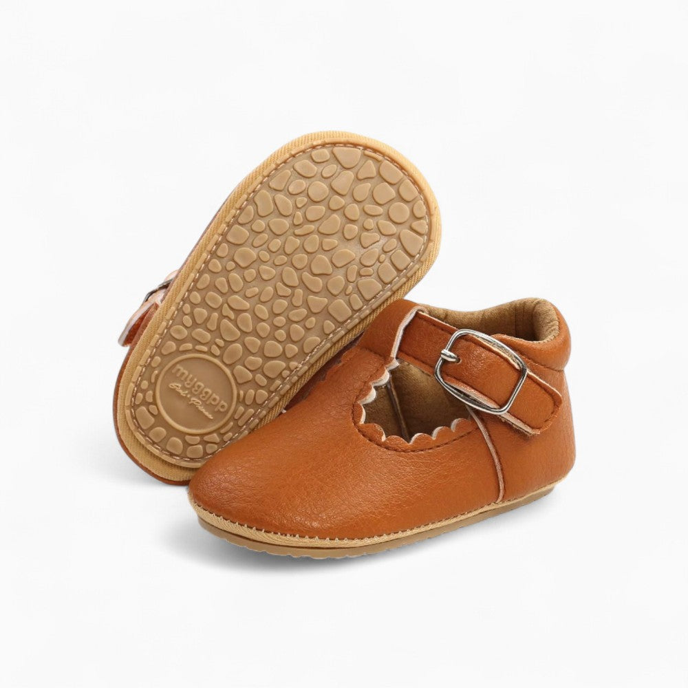 Mocassins Souples À Motifs Ajourés Pour Bébé Fille