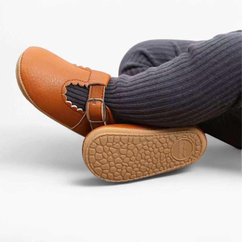 Mocassins Souples À Motifs Ajourés Pour Bébé Fille