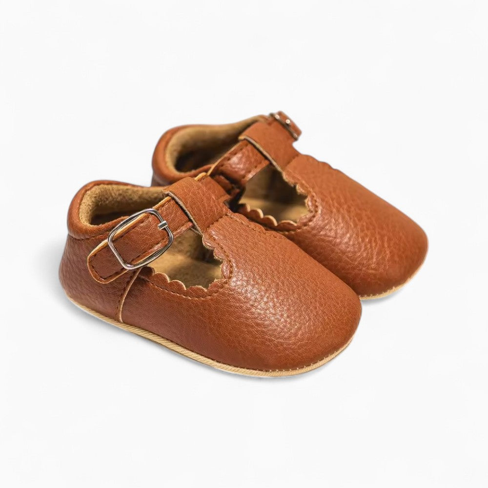 Mocassins Souples À Motifs Ajourés Pour Bébé Fille