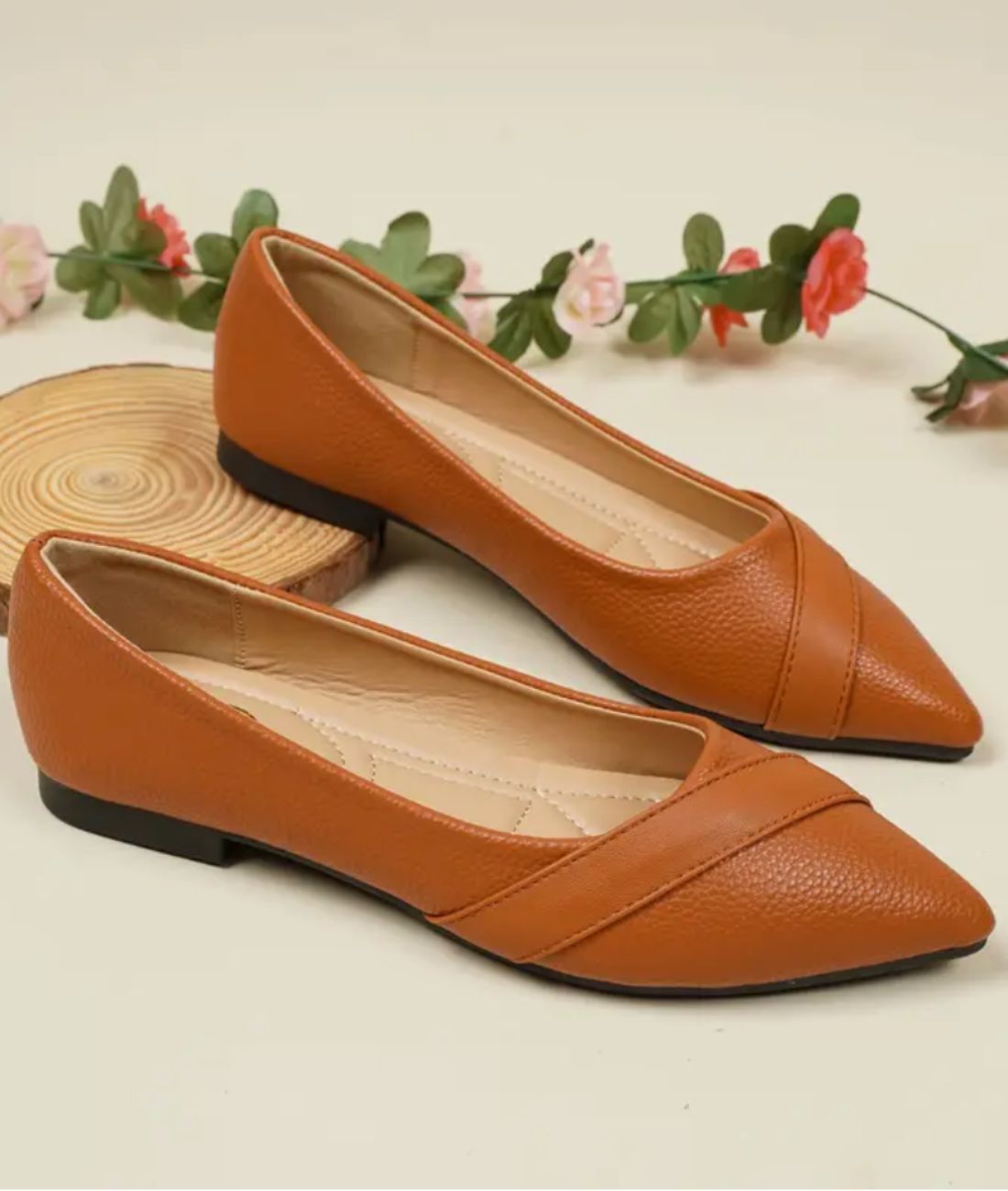 Mocassin Ballerine En Cuir Vernis