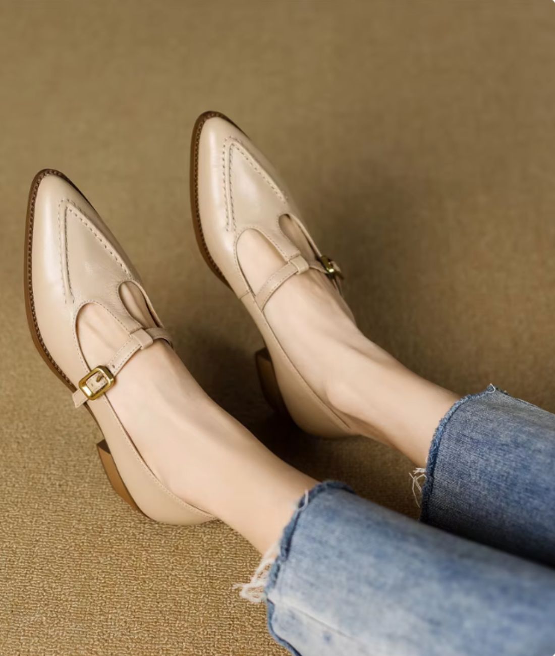 Mocassin Ballerine Décontracté À Bride