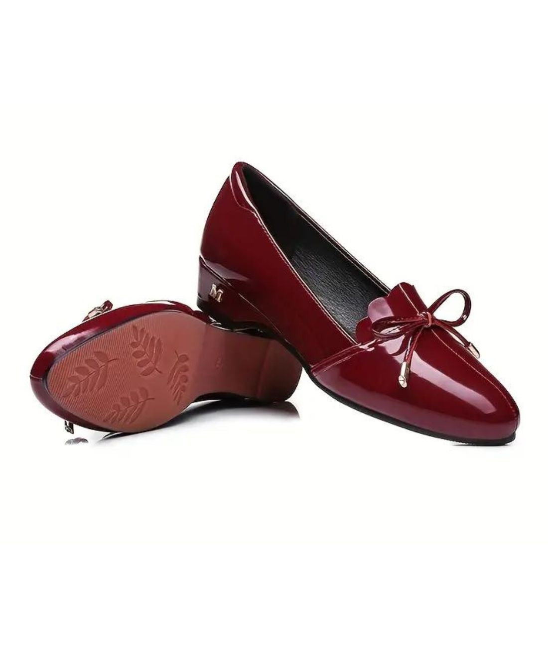 Mocassin Ballerine Vernis Élégant