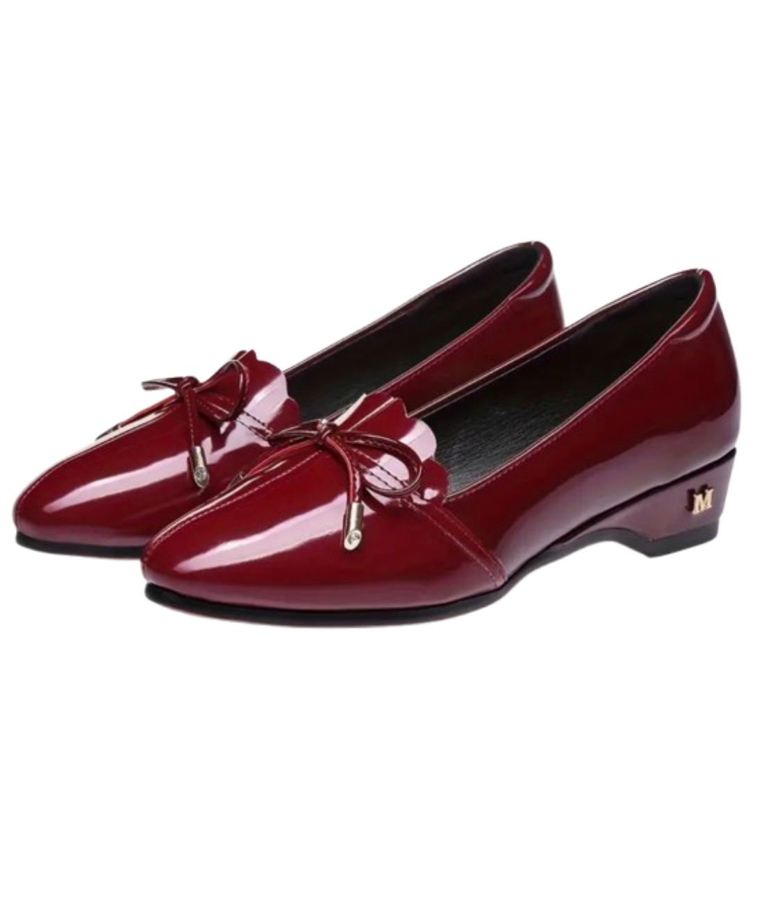 Mocassin Ballerine Vernis Élégant
