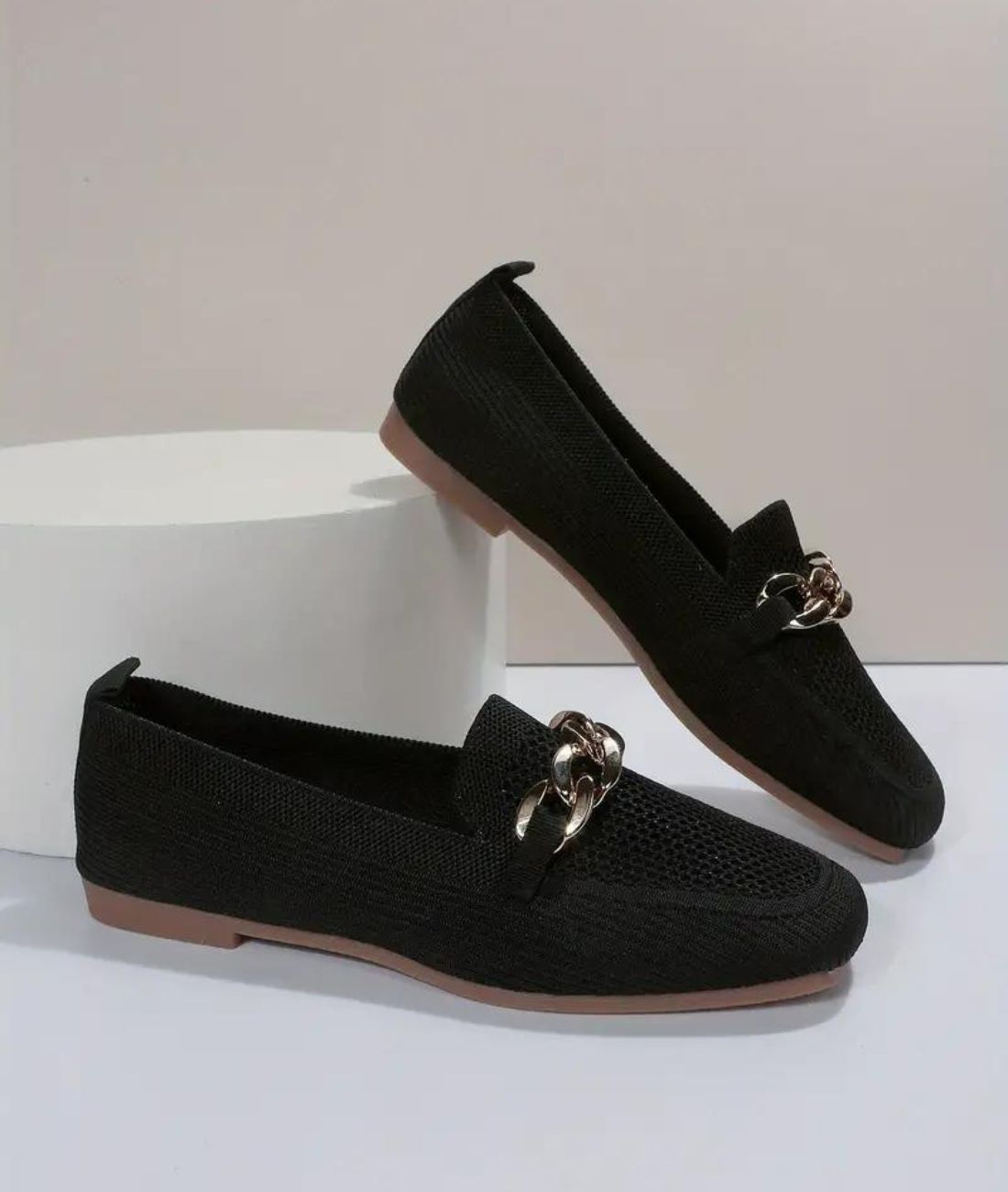 Mocassin Mary Jane Noir Style Rock