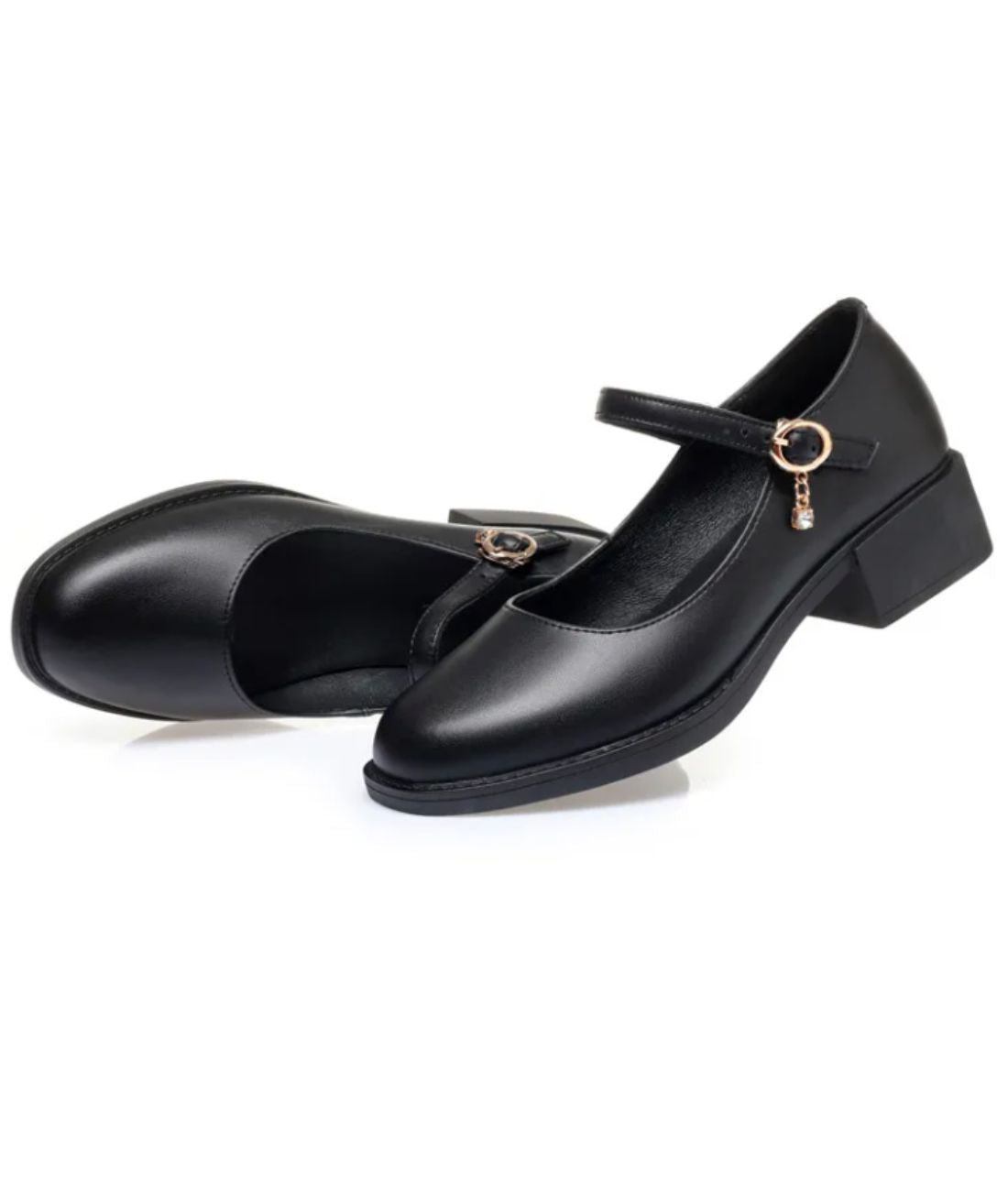 Mocassin À Talons Carrés Élégants