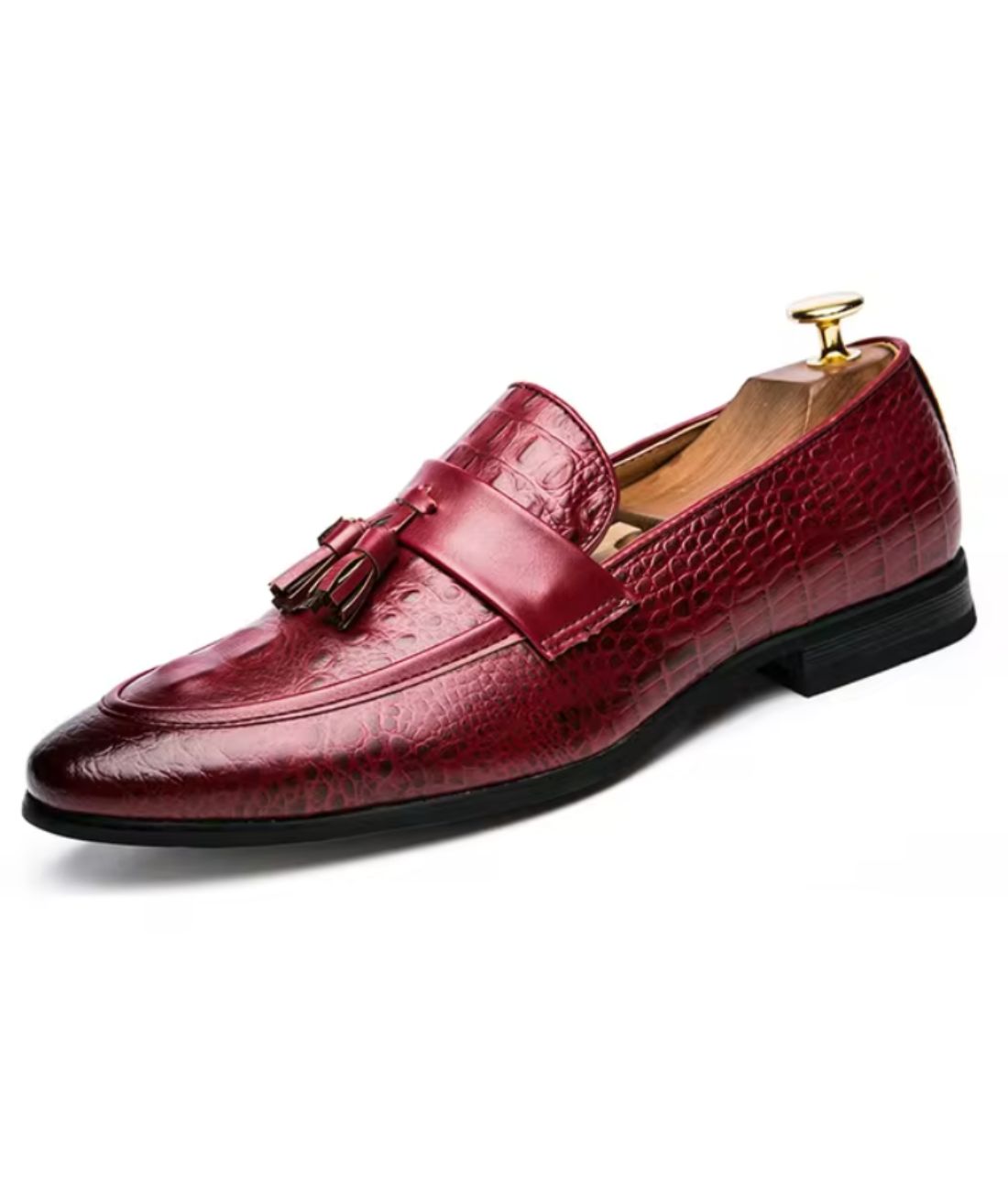 Mocassins À Gland Avec Effet Croco Pour Hommes