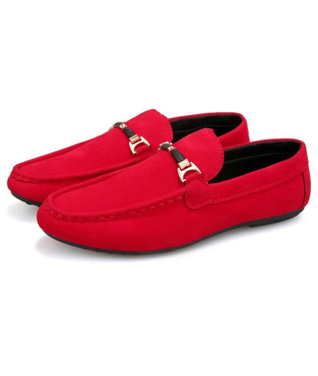 Mocassins À Boucle En Daim Pour Hommes