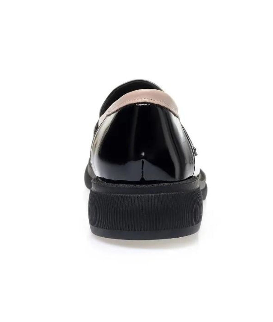 Mocassins À Bout Rond En Cuir Verni Pour Femmes