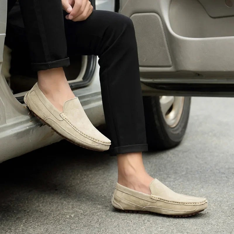 Mocassins Classiques En Cuir Véritable Respirants