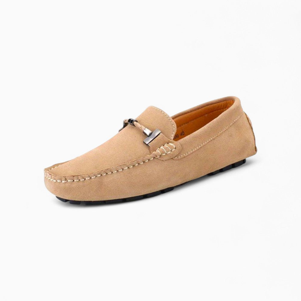 Mocassins D’été En Daim Beige Pour Hommes
