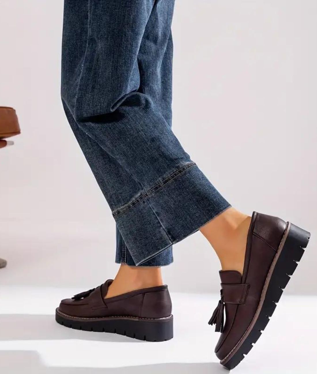 Mocassins À Enfiler À Glands Pour Femme