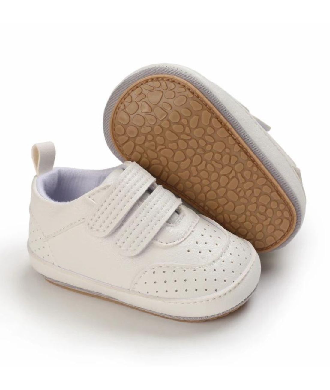 Mocassins À Fermeture Velcro Style Bateau Pour Bébé