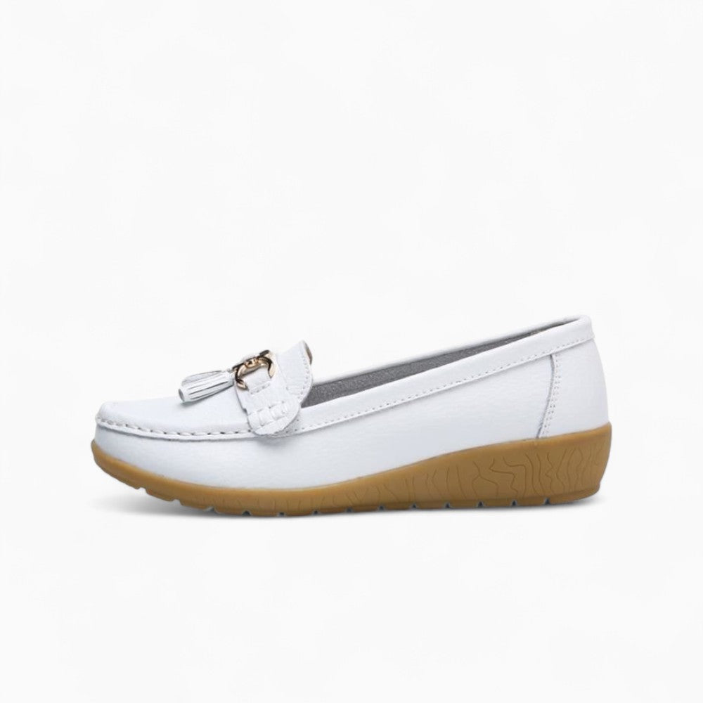 Mocassins Souples En Cuir Véritable Pour Femme