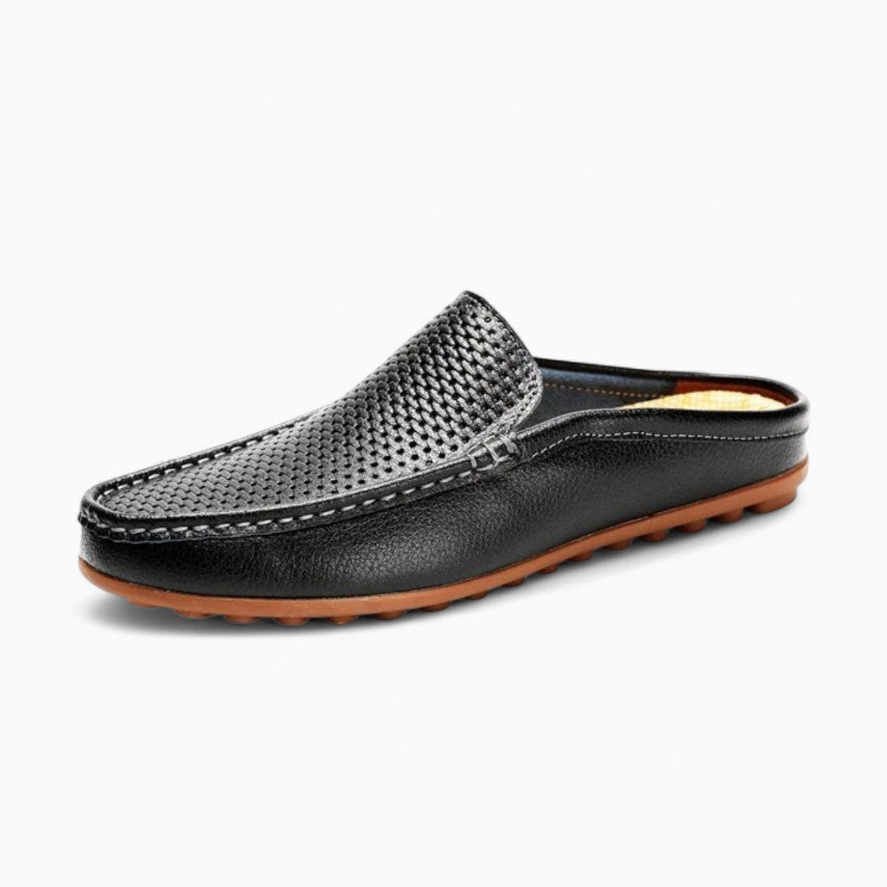 Mules Mocassins Souples En Cuir Synthétique