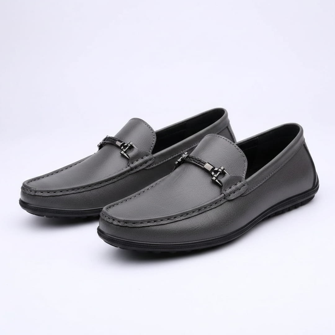Ravello Mocassins en Cuir à Enfiler – Détail Mors Style Chaussures de Conduite