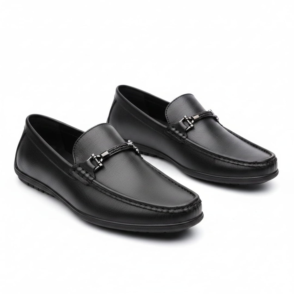 Ravello Mocassins en Cuir à Enfiler – Détail Mors Style Chaussures de Conduite