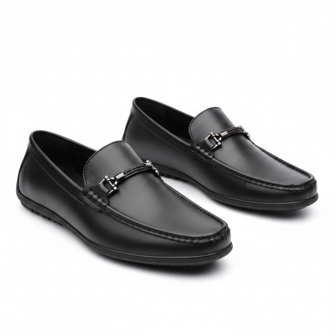 Ravello Mocassins en Cuir à Enfiler – Détail Mors Style Chaussures de Conduite