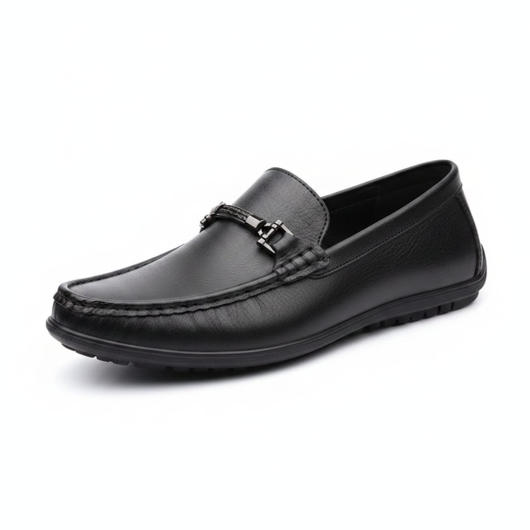 Ravello Mocassins en Cuir à Enfiler – Détail Mors Style Chaussures de Conduite