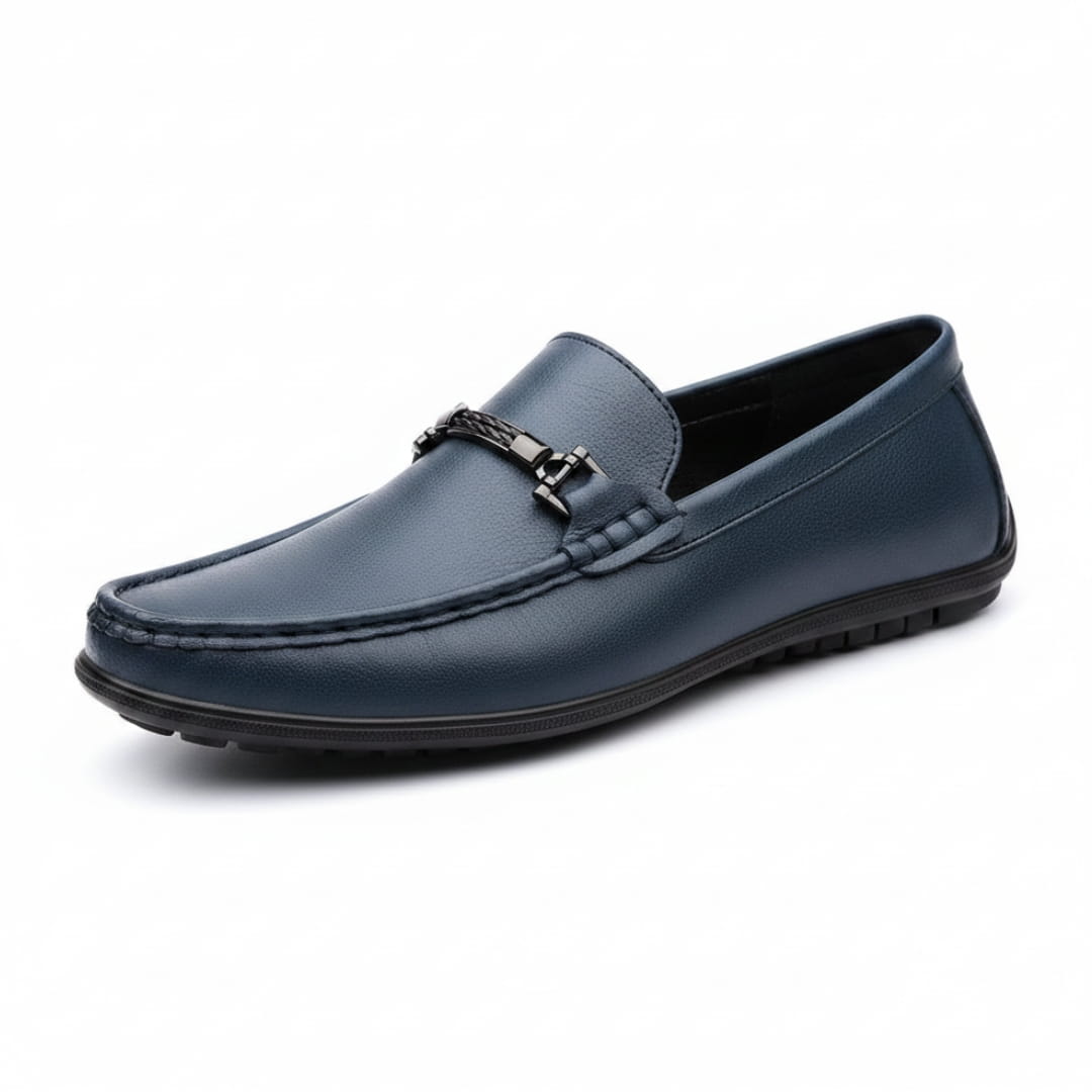 Ravello Mocassins en Cuir à Enfiler – Détail Mors Style Chaussures de Conduite