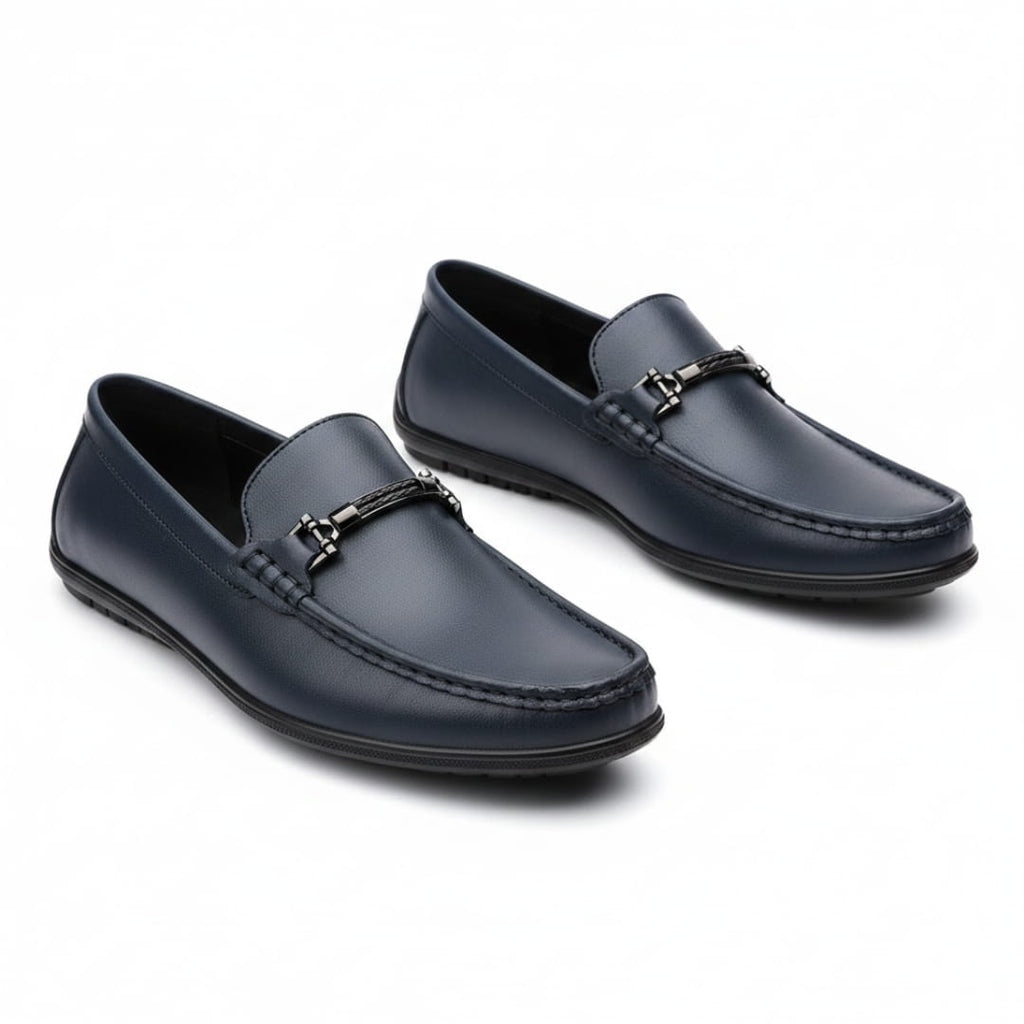 Ravello Mocassins en Cuir à Enfiler – Détail Mors Style Chaussures de Conduite