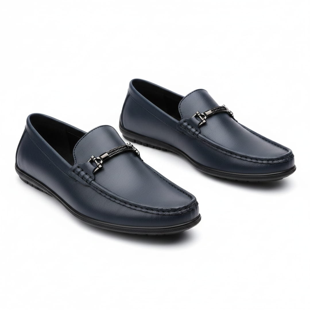 Ravello Mocassins en Cuir à Enfiler – Détail Mors Style Chaussures de Conduite