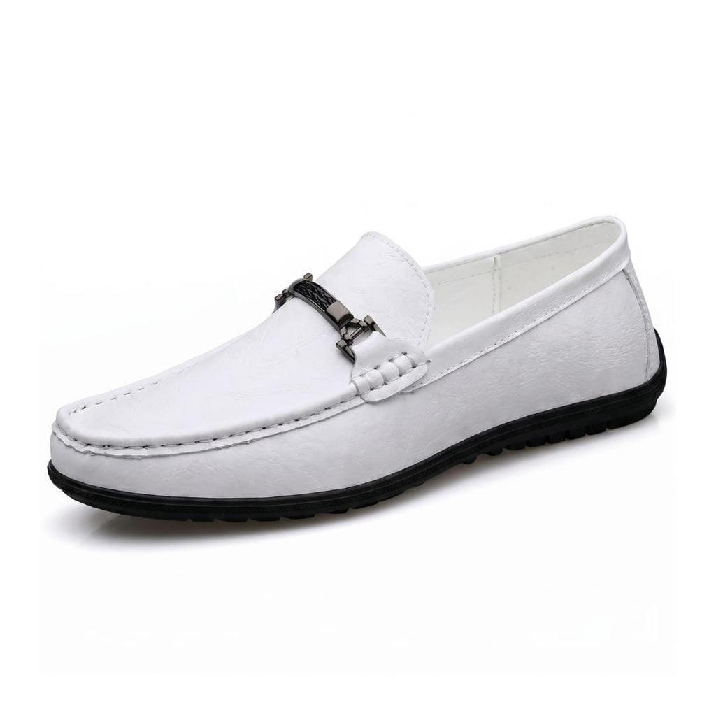 Ravello Mocassins en Cuir à Enfiler – Détail Mors Style Chaussures de Conduite