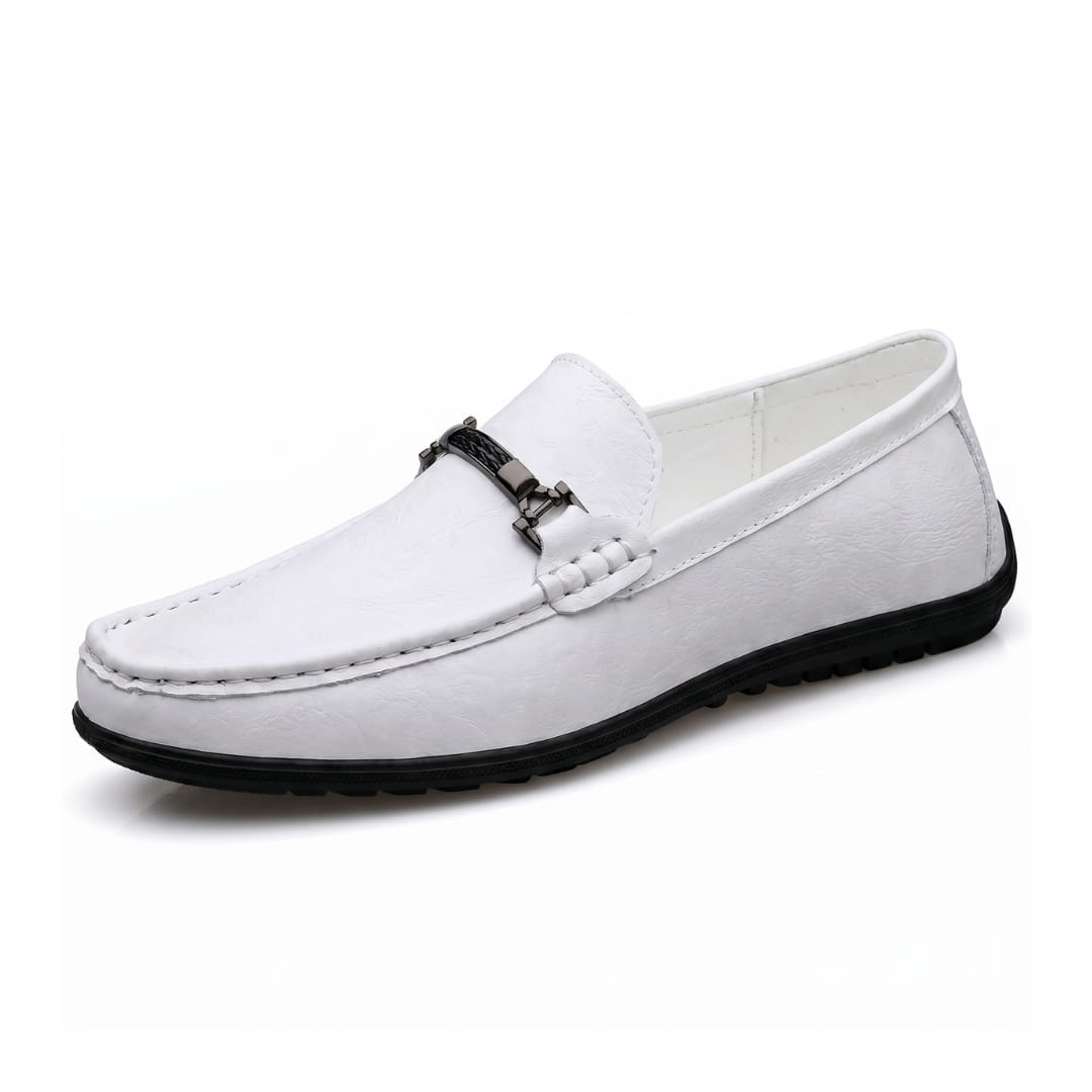 Ravello Mocassins en Cuir à Enfiler – Détail Mors Style Chaussures de Conduite