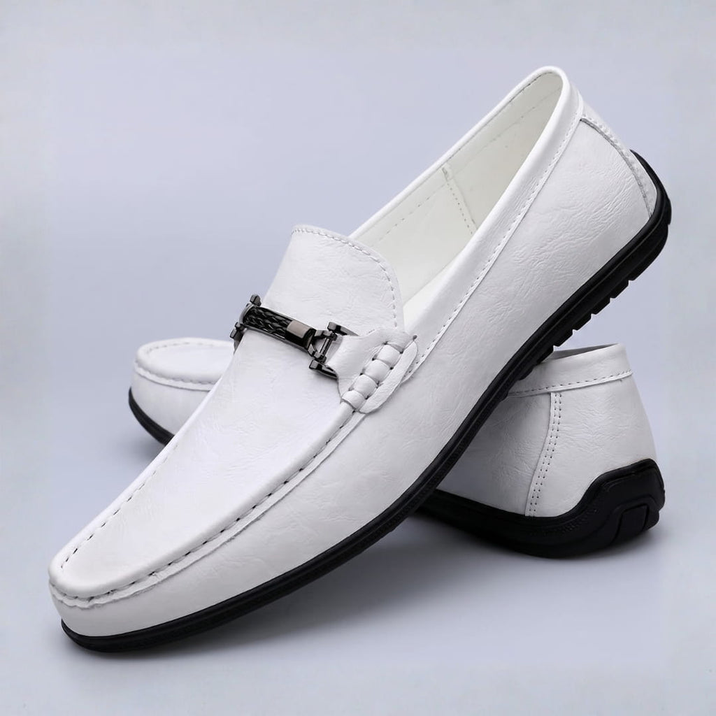 Ravello Mocassins en Cuir à Enfiler – Détail Mors Style Chaussures de Conduite