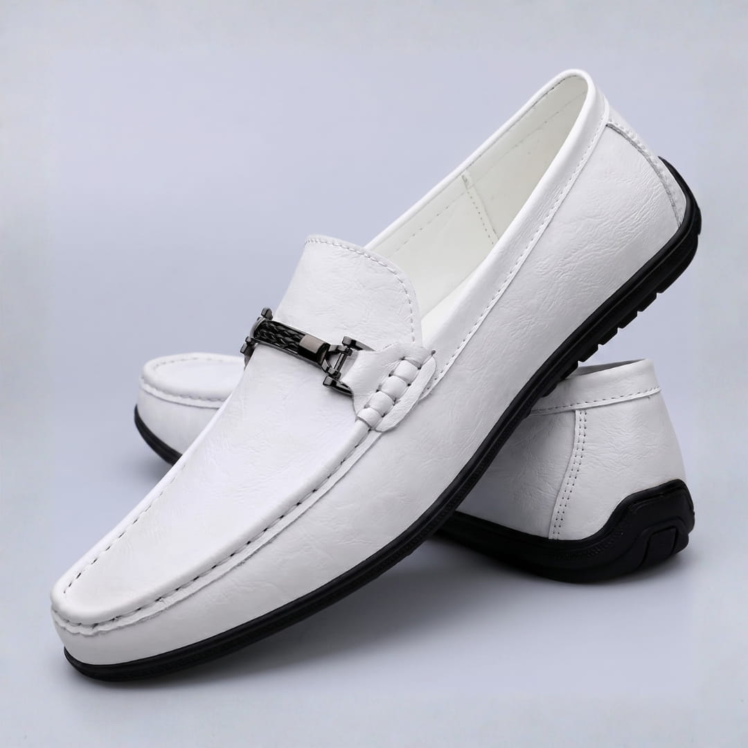 Ravello Mocassins en Cuir à Enfiler – Détail Mors Style Chaussures de Conduite