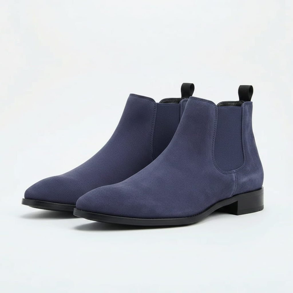 Mario Bottines Chelsea en Cuir – Panneaux Élastiques Chaussage Pratique À Enfiler Silhouette Cheville