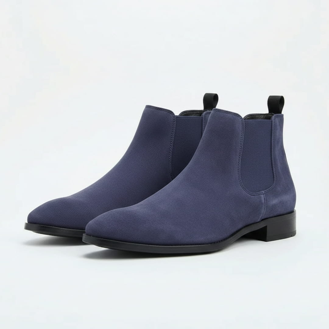 Mario Bottines Chelsea en Cuir – Panneaux Élastiques Chaussage Pratique À Enfiler Silhouette Cheville
