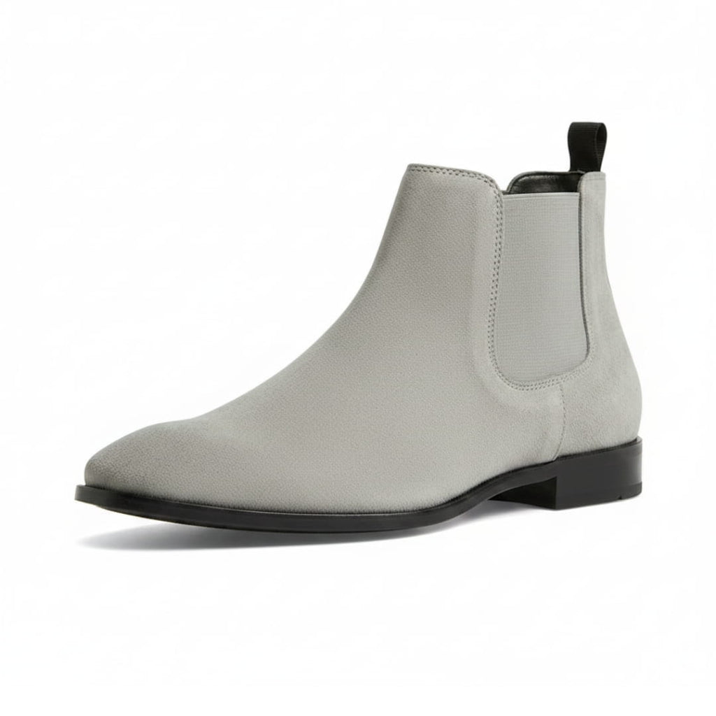 Mario Bottines Chelsea en Cuir – Panneaux Élastiques Chaussage Pratique À Enfiler Silhouette Cheville