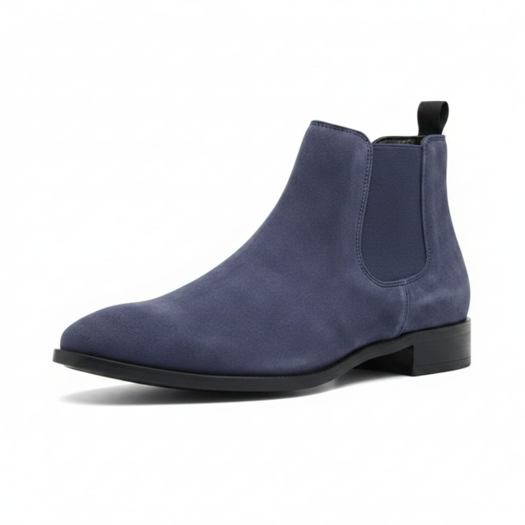 Mario Bottines Chelsea en Cuir – Panneaux Élastiques Chaussage Pratique À Enfiler Silhouette Cheville