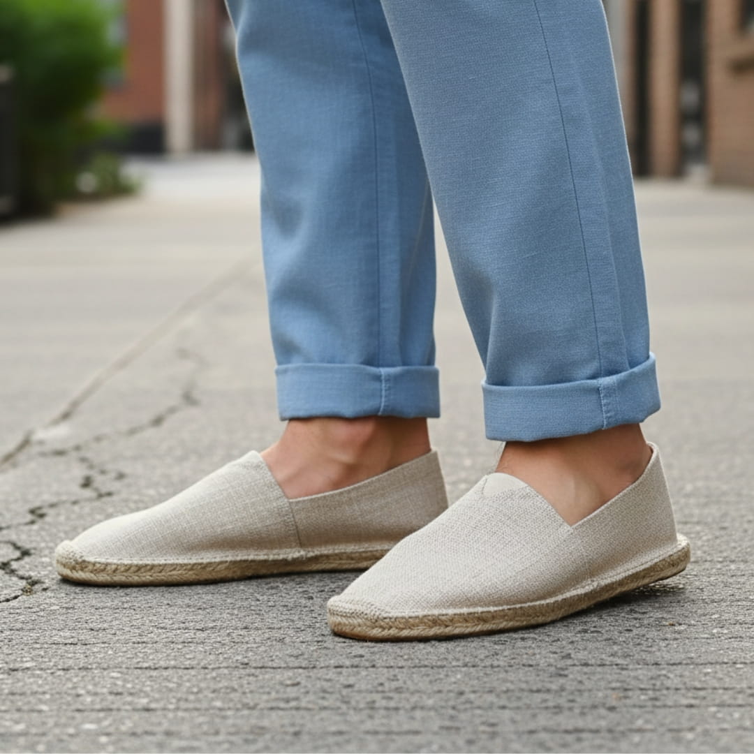 Brooklyn Espadrilles à Enfiler en Toile – Chaussures d'Été Légères et Respirantes