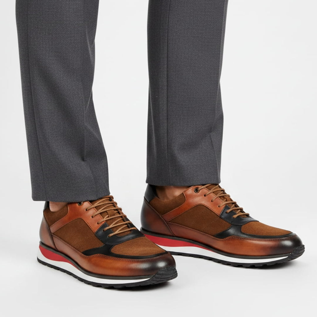 Marcello Sneakers Classiques en Cuir Haut de Gamme – Baskets Confortables Casual