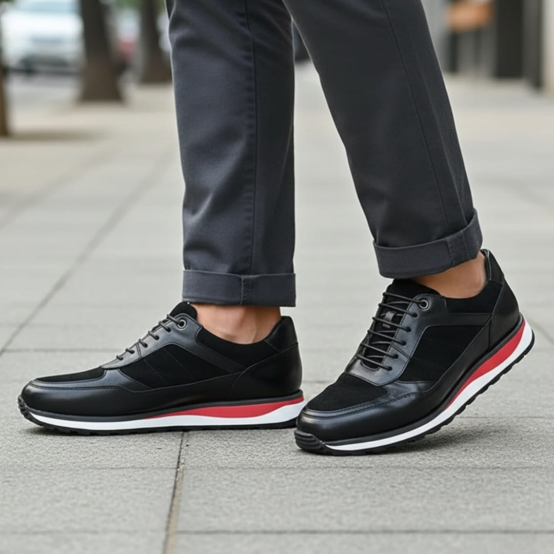 Marcello Sneakers Classiques en Cuir Haut de Gamme – Baskets Confortables Casual