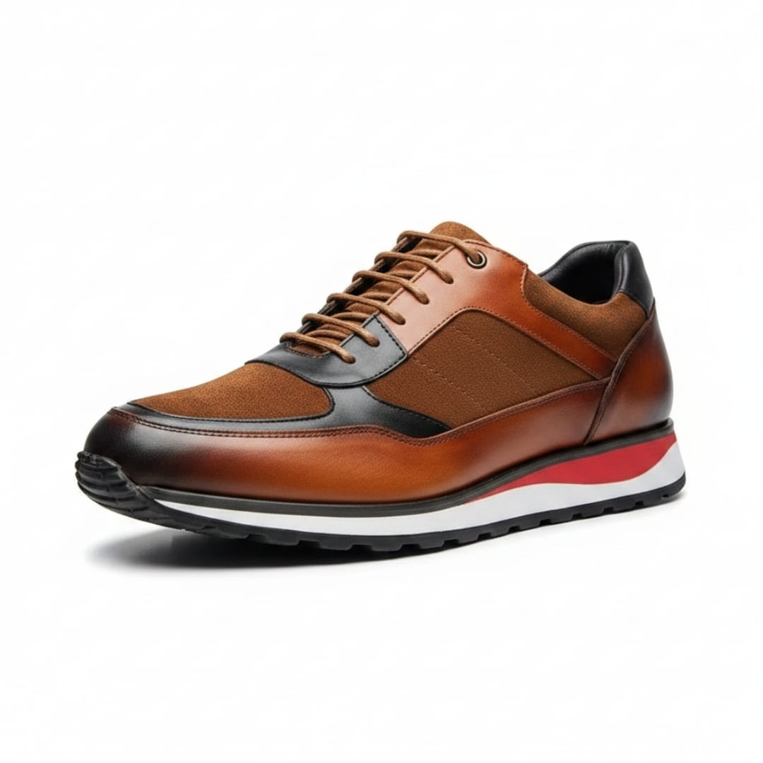 Marcello Sneakers Classiques en Cuir Haut de Gamme – Baskets Confortables Casual