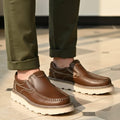 Alberto Mocassins Classiques en Cuir – Semelle Antidérapante Durable Style Casual