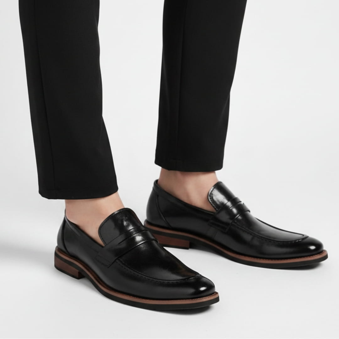 Fernand Mocassins Penny en Cuir Italien – Chaussures Casual Confortables à Enfiler