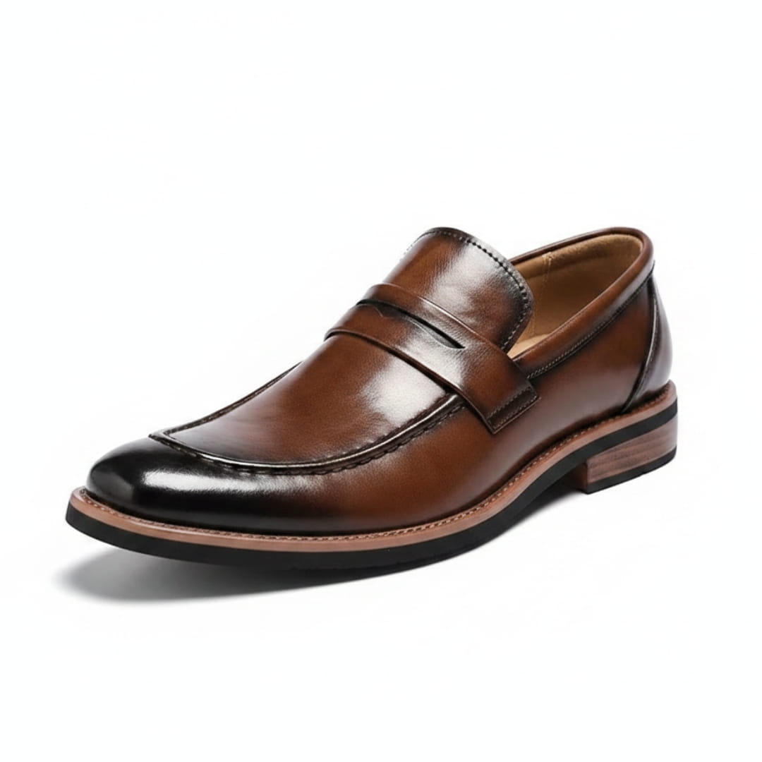 Fernand Mocassins Penny en Cuir Italien – Chaussures Casual Confortables à Enfiler